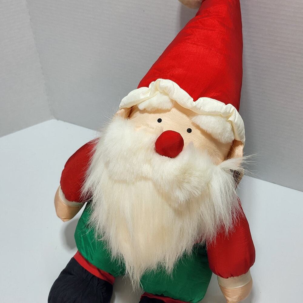 Vtg 1989 Fiesta Huggable Santa Claus Plush Stuffed Doll - Picture 2 of 14